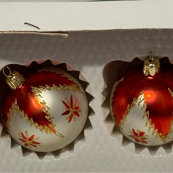 Christmas Ornament Lot Shiny Bright Santa Blown Glass - Picture 7 of 11